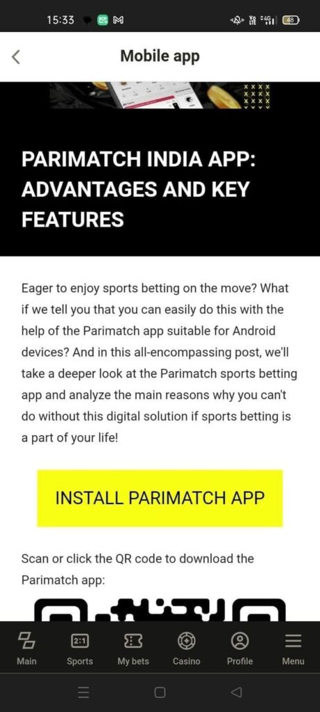 download Parimatch APK