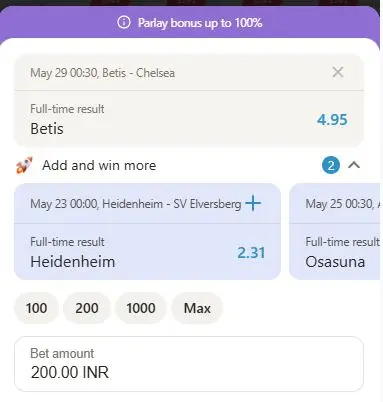 football betting Parimatch
