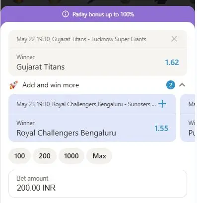 winner bet cricket