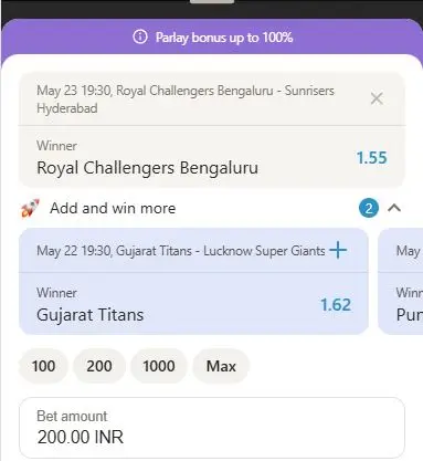 Parimatch IPL betting