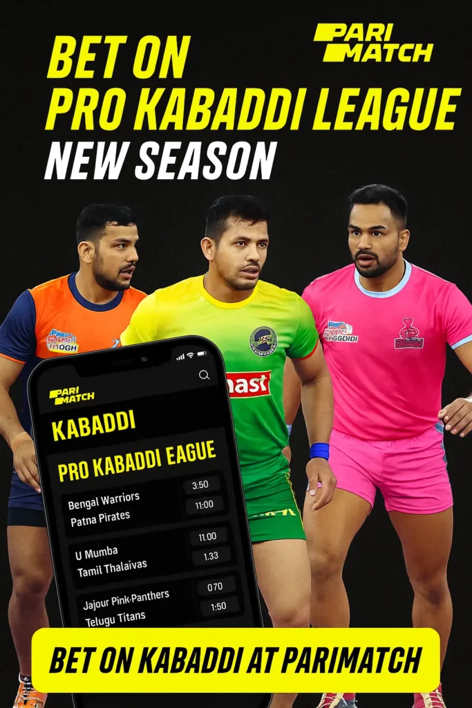PKL betting on Parimatch