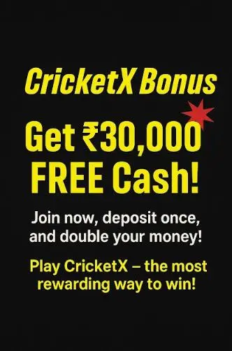 Parimatch CricketX bonus