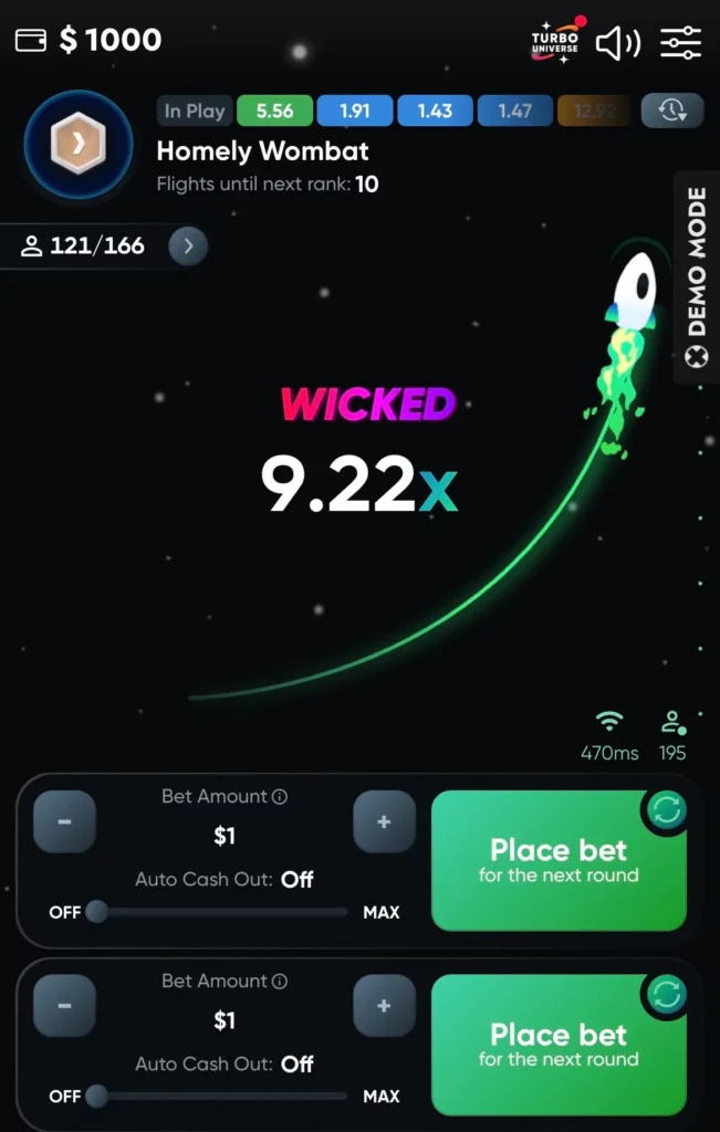 CrashX gameplay on Parimatch