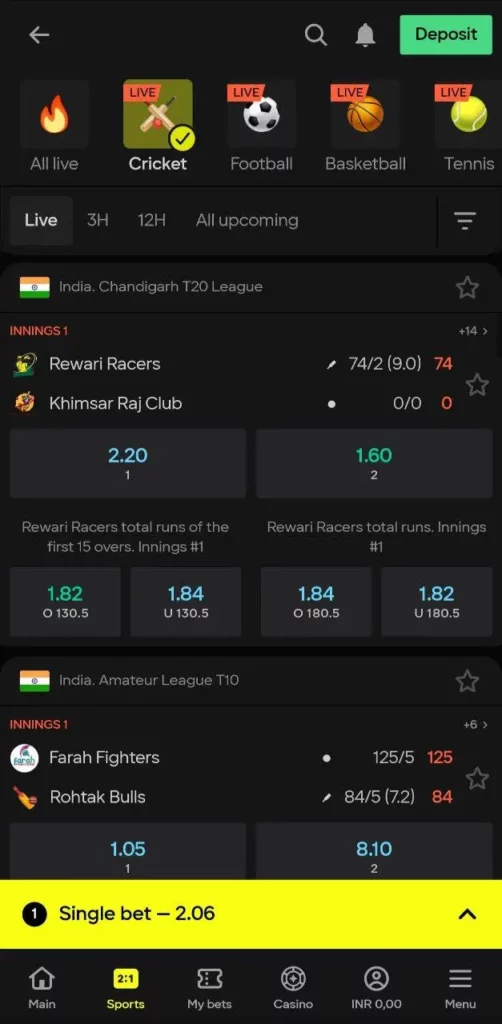 Live Sports Betting Parimatch