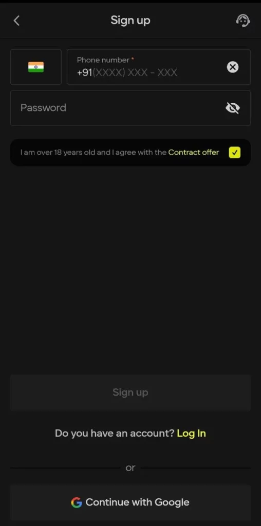 Parimatch log in